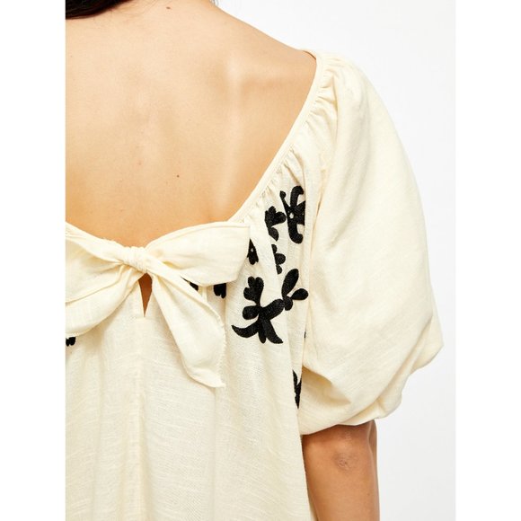 Free People Cream and Black Mini Dress - Picture 2 of 6